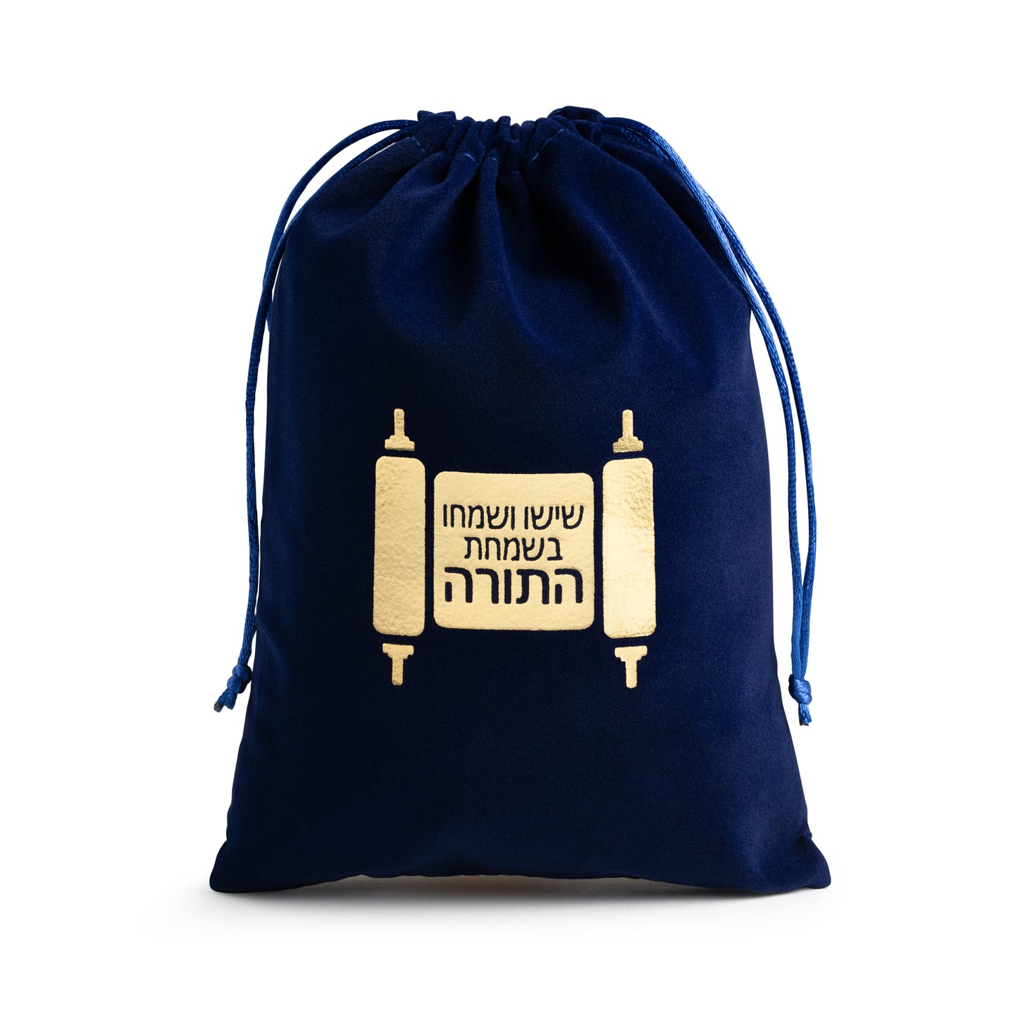 Velvet Gold Stamped Torah Bag