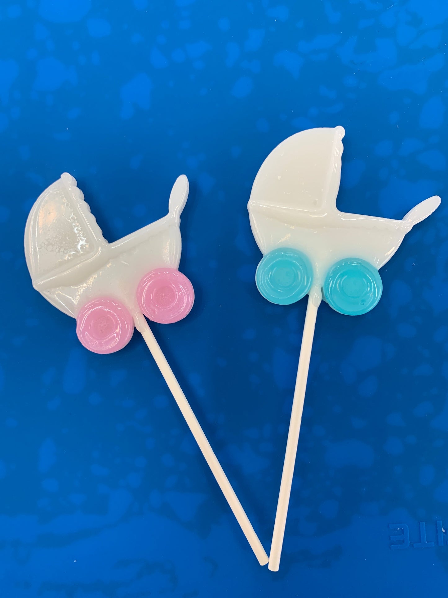 Baby boy or girl shaped lollipop collection