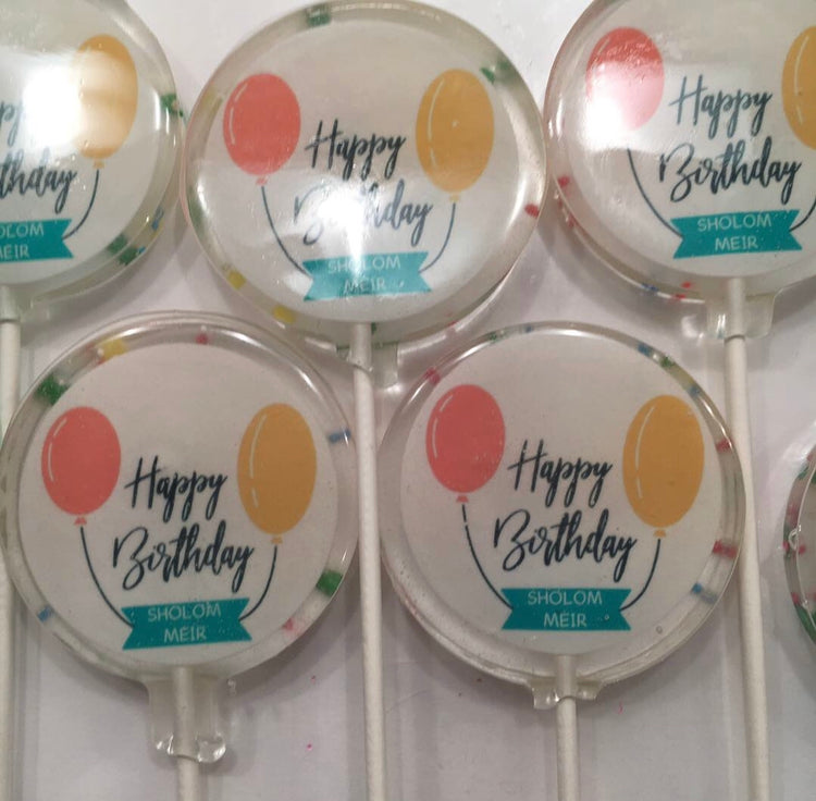 Personalized Hard Candy Lollipops