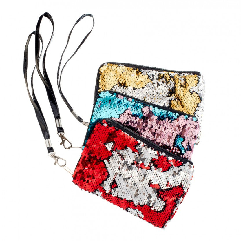 Sequined Wristlet