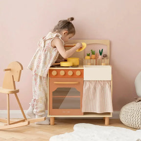 Tiny Land® Modern & Versatile Wooden Kids Play Kitchen
