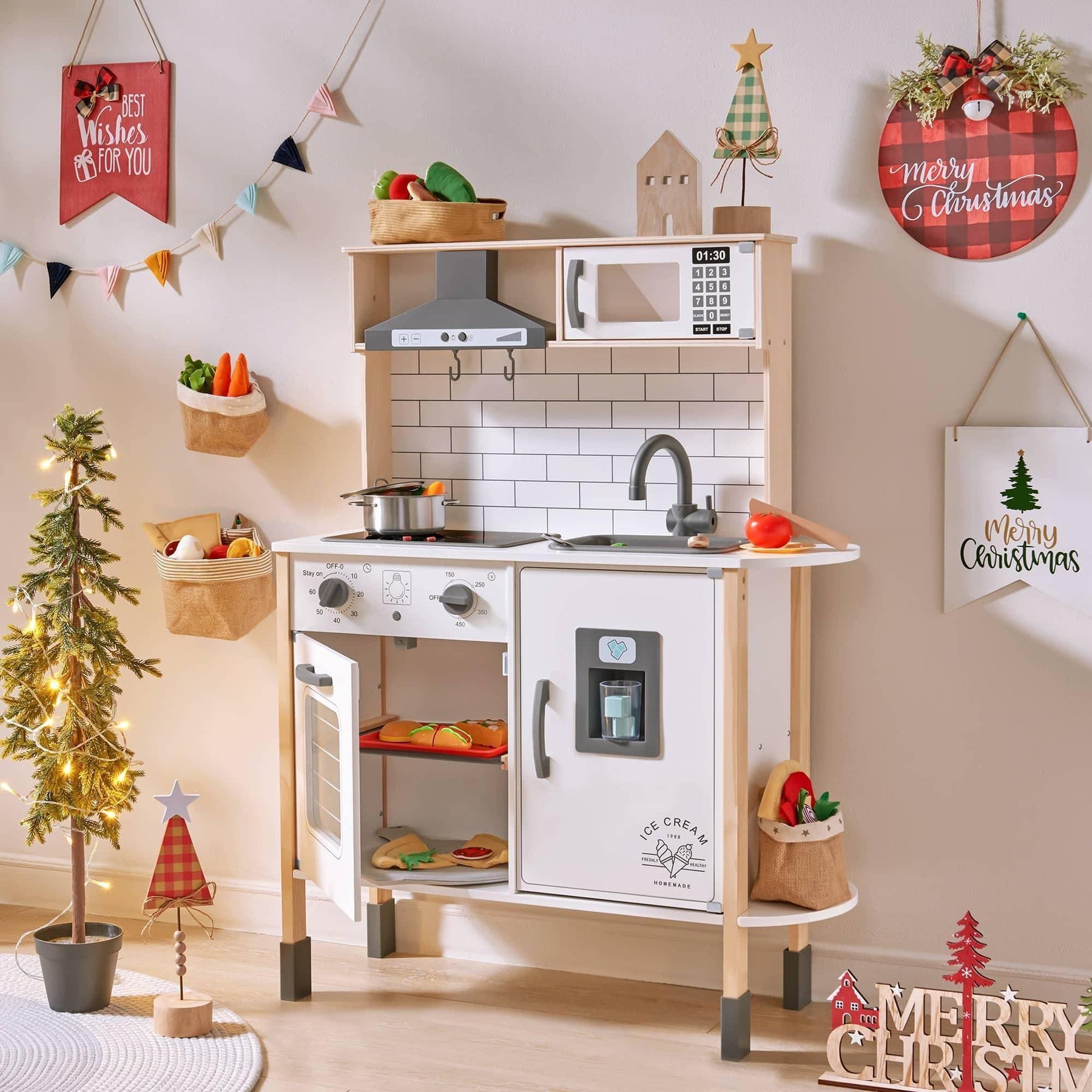 Tiny Land® Interactive Play Kitchen with Sounds & Cookware