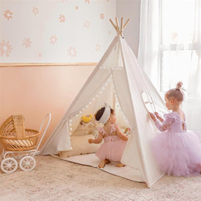 Tiny Land® Teepee Tent for Kids With Pompom Ball